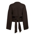 ONLY Estrid langærmet bluse - Coffee Bean