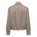 ONLY Ursula bomber jakke - Toasted Coconut / Checks