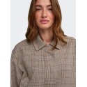 ONLY Ursula bomber jakke - Toasted Coconut / Checks