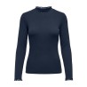 ONLY Leslie langærmet blonde bluse - Navy Blazer