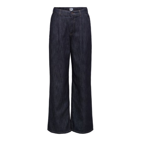 ONLY Mariko high waist wide leg denim jeans - Dark Blue Denim