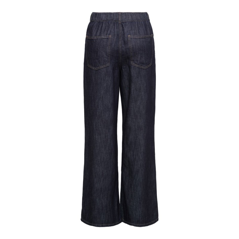 ONLY Mariko high waist wide leg denim jeans - Dark Blue Denim