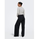 ONLY Jilli langærmet bluse - Light Grey Melange