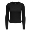 ONLY Jilli langærmet bluse - Black