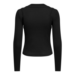 ONLY Jilli langærmet bluse - Black