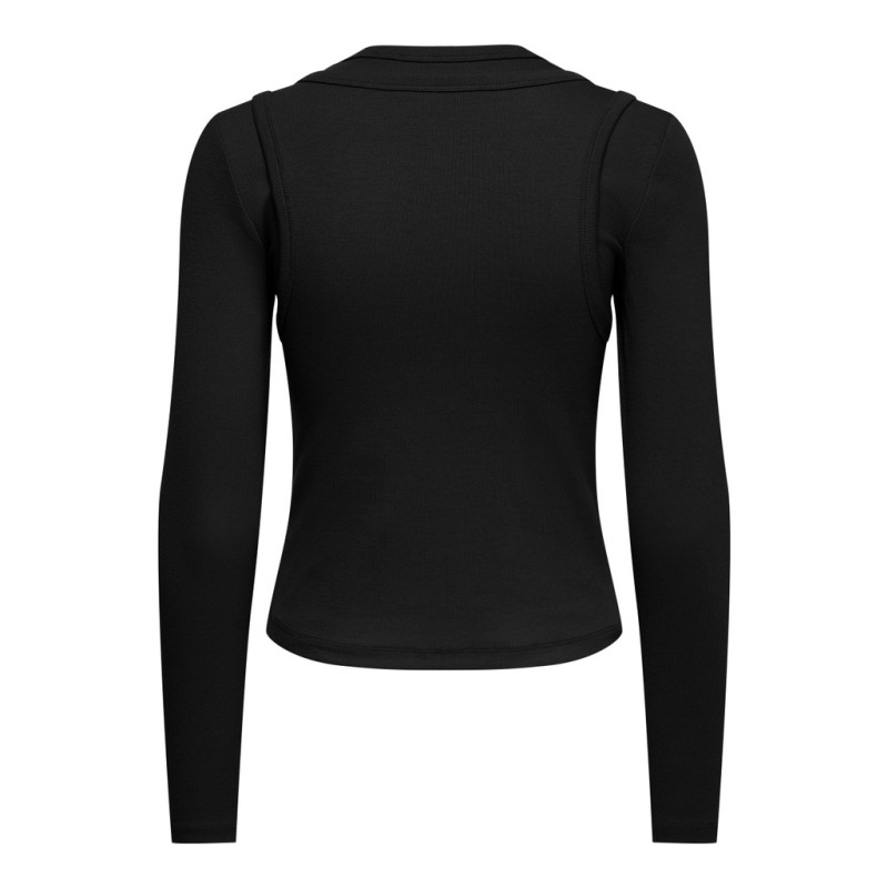 ONLY Jilli langærmet bluse - Black