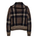 ONLY Maroon langærmet zip strikcardigan - Black