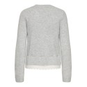 ONLY Cher langærmet strikcardigan - Light Grey Melange