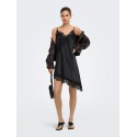 ONLY Indona strap satin blonde kjole - Black