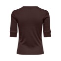 ONLY Kira 2/4 T-shirt - Coffee Bean
