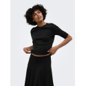 ONLY Kira 2/4 T-shirt - Black