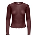 ONLY Nox langærmet bluse - Decadent Chocolate