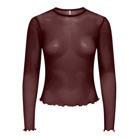 ONLY Nox langærmet bluse - Decadent Chocolate