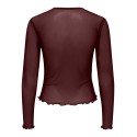 ONLY Nox langærmet bluse - Decadent Chocolate