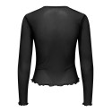 ONLY Nox langærmet bluse - Black