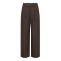 ONLY Miles pleat wide leg bukser - Coffee Bean