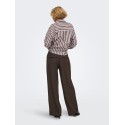 ONLY Miles pleat wide leg bukser - Coffee Bean
