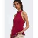 ONLY Aria halterneck blonde top - Rumba Red
