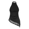 ONLY Aria halterneck blonde top - Black