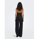 ONLY Aria halterneck blonde top - Black