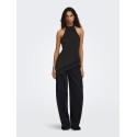 ONLY Aria halterneck blonde top - Black