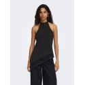 ONLY Aria halterneck blonde top - Black
