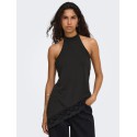 ONLY Aria halterneck blonde top - Black