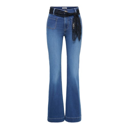 ONLY Cara slim blonde tørklæde - Black