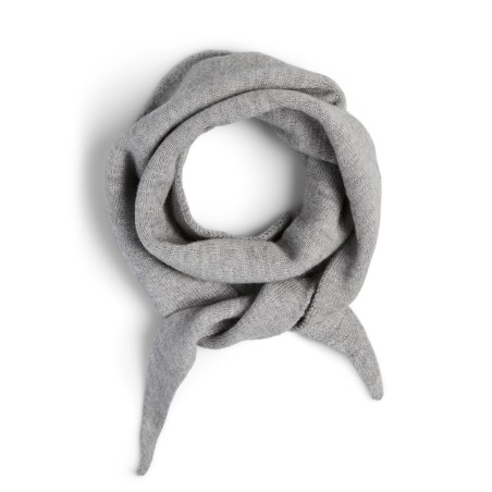 PIECES Komma trekantet tørklæde - Medium Grey Melange