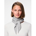PIECES Komma trekantet tørklæde - Medium Grey Melange