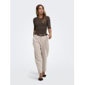 JDY Reno 2/4 rib bluse - Mulch