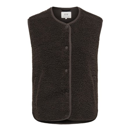 JDY Simma teddy vest - Chocolate Torte