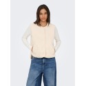 JDY Simma teddy vest - Pumice Stone