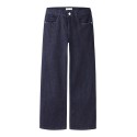 NAME IT KIDS Rose wide glitter jeans - Dark Blue Denim