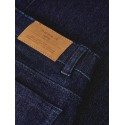 NAME IT KIDS Rose wide glitter jeans - Dark Blue Denim