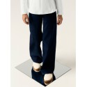 NAME IT KIDS Rose wide glitter jeans - Dark Blue Denim