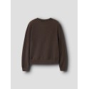 NAME IT KIDS Nellie langærmet strikcardigan - Chocolate Brown