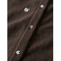 NAME IT KIDS Nellie langærmet strikcardigan - Chocolate Brown