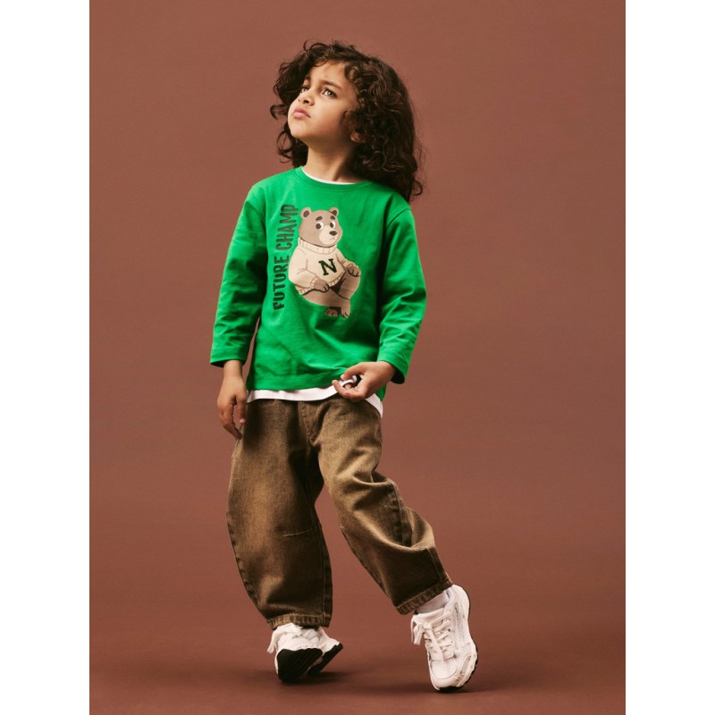 NAME IT MINI Ben Barrel jeans - Brown Denim