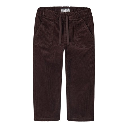 NAME IT MINI Omega fløjlsbukser - Chocolate Plum