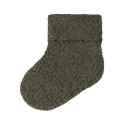 NAME IT BABY Ollo terry fluffy strømper - Olive Night