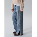 LMTD Birm low waist straight denim jeans - Light Blue Denim