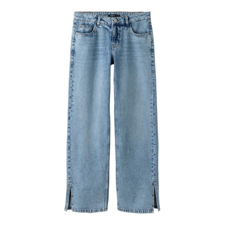LMTD Birm low waist straight denim jeans - Light Blue Denim