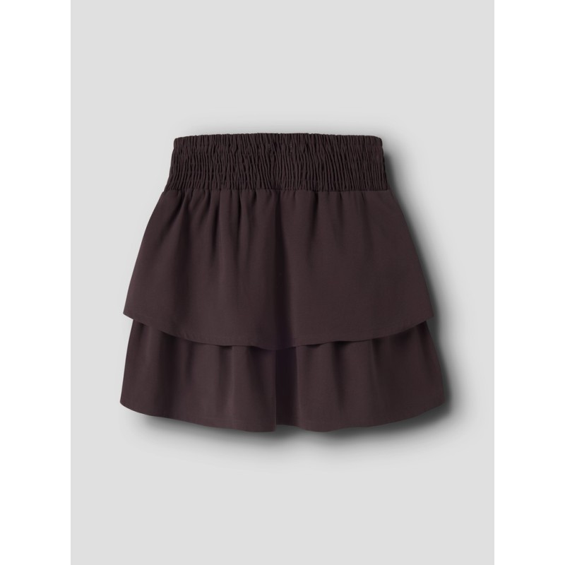 NAME IT KIDS Ninla nederdel - Chocolate Plum / SOLID