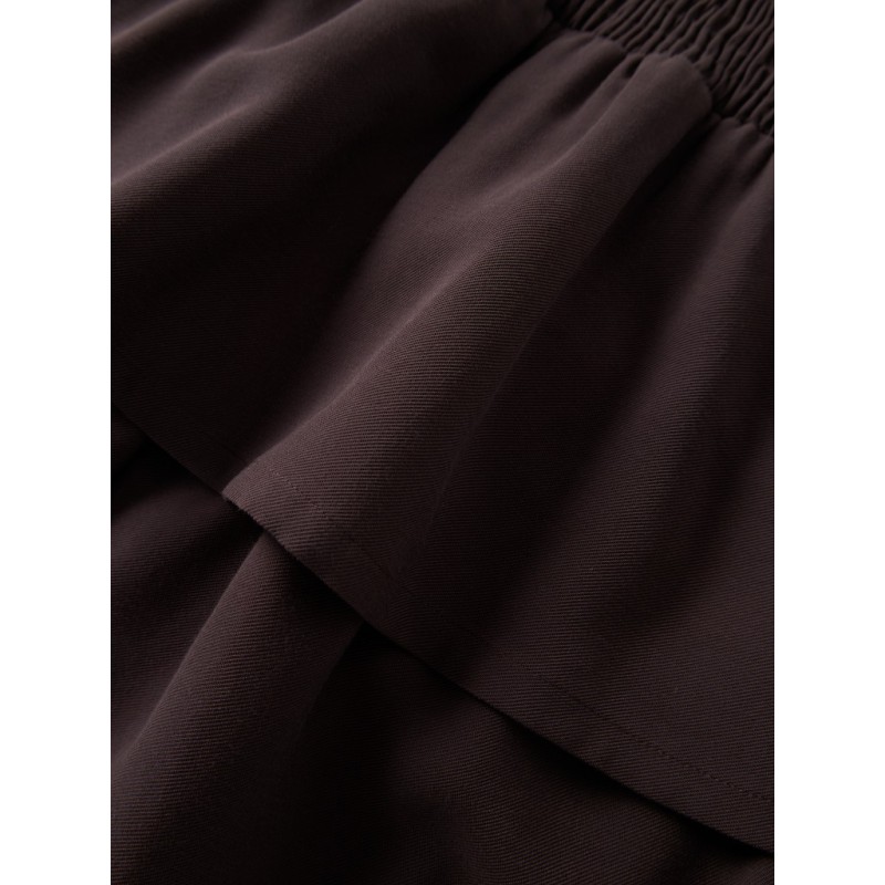 NAME IT KIDS Ninla nederdel - Chocolate Plum / SOLID