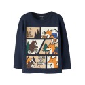 NAME IT MINI Oswalde langærmet bluse - Navy Blazer