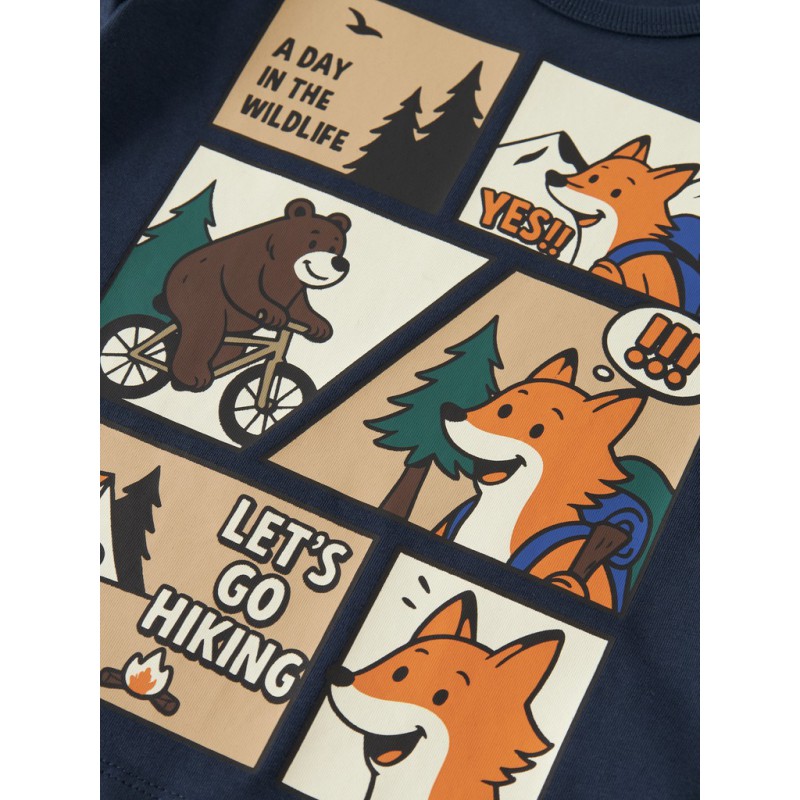 NAME IT MINI Oswalde langærmet bluse - Navy Blazer