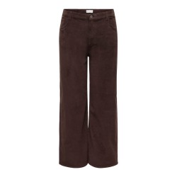 ONLY CARMAKOMA Hope global high waist brede bukser - Black Coffee