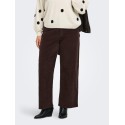 ONLY CARMAKOMA Hope global high waist brede bukser - Black Coffee