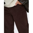 ONLY CARMAKOMA Hope global high waist brede bukser - Black Coffee